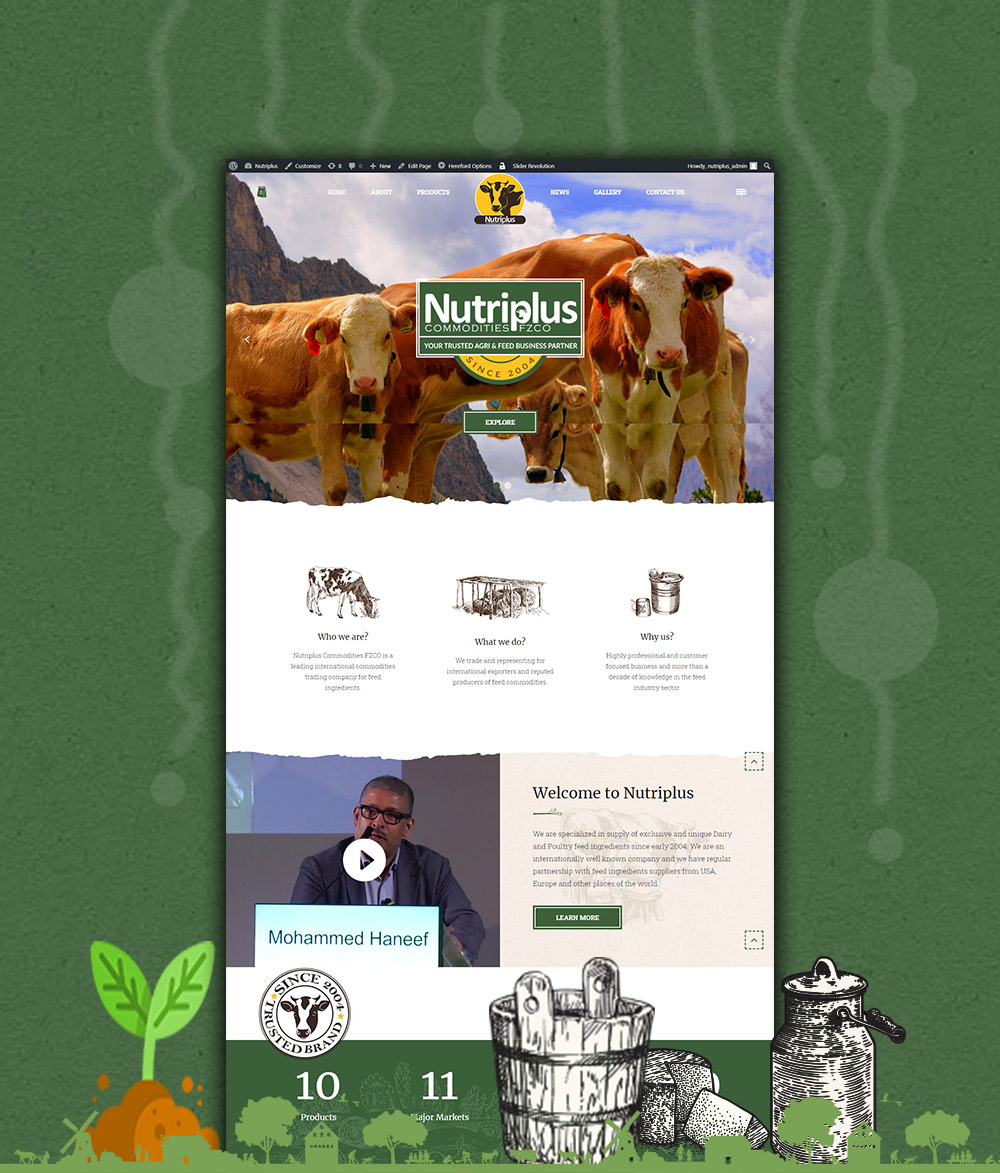 Nutriplus Web design