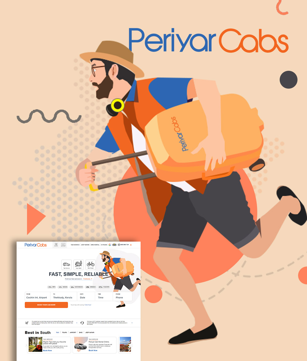 Web Design for Periyar Cabs